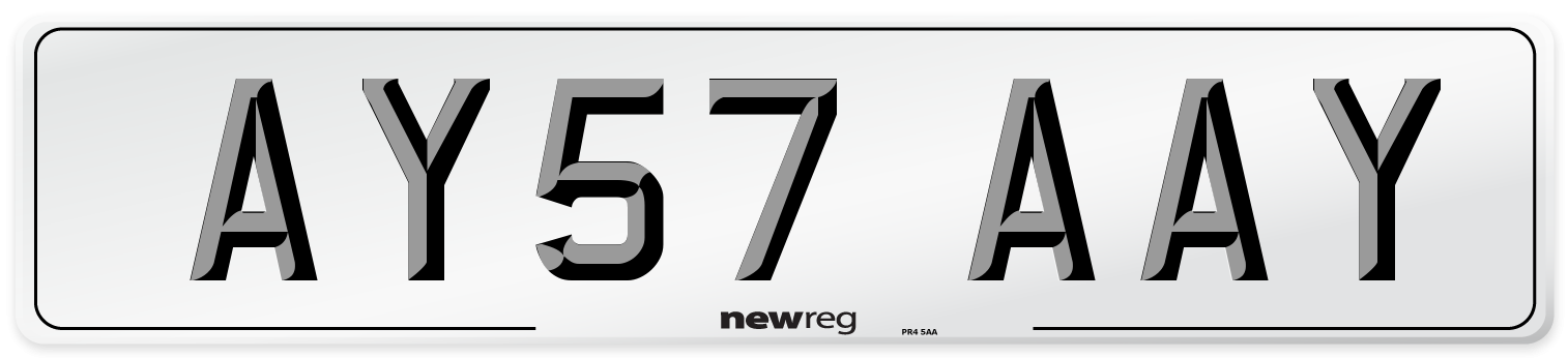 AY57 AAY Number Plate from New Reg